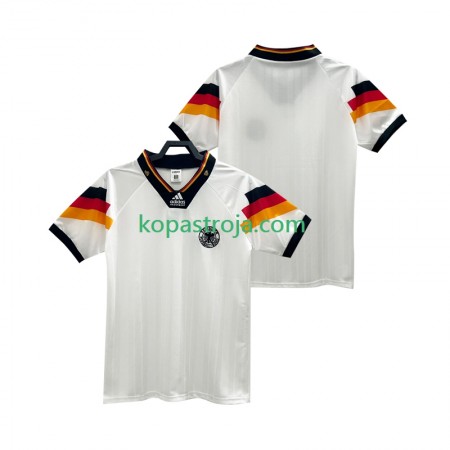 Billiga Fotbollströjor Tyskland 1992 Retro Hemma tröja Kortärmad